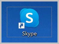 Skype（PCデスクトップ版）のショートカットアイコン