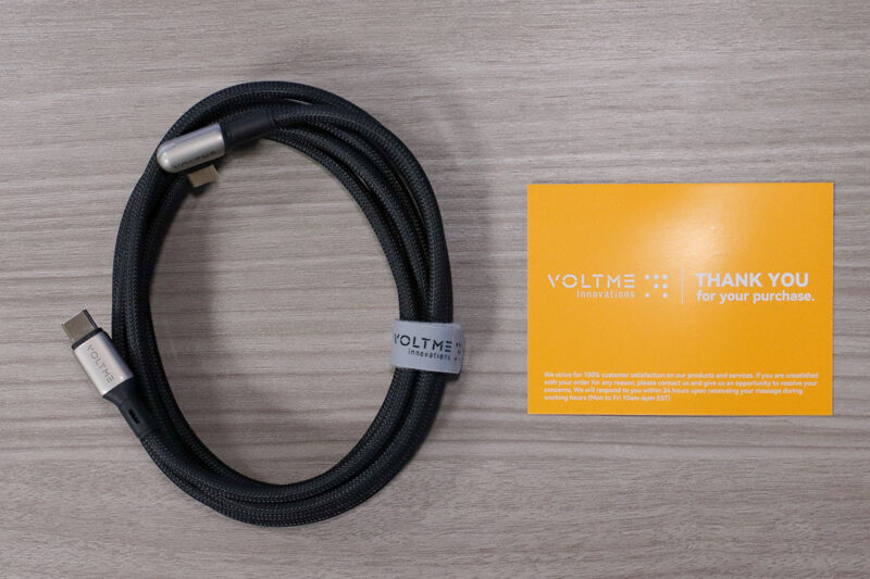 「VOLTME USB-Cケーブル L字コネクタ」 同梱品