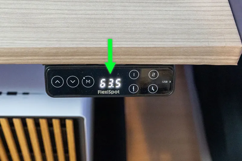 FlexiSpot 電動昇降デスク 天板の高さ 設定 コントローラー