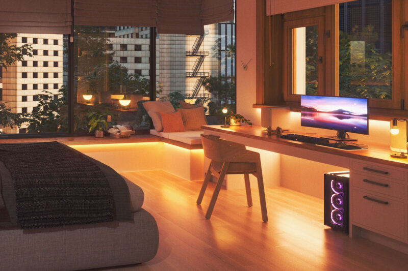 Nanoleaf LEDテープライト 落ち着いた照明