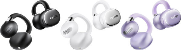「EarFun Clip 2」 ブラック ホワイト ラベンダー 各色 製品画像